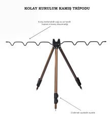 TRIPOD 120 CM 3 BOĞUM KROM
