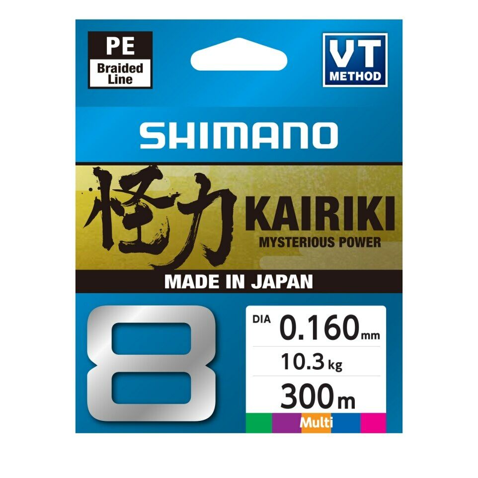 Shimano Kairiki 8 300m Multi  0.160mm/10.3kg Multi  0.160mm/10.3kg