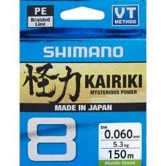 Shimano Kairiki 8 150m Mantis Green  0.130mm/8.2kg Mantis Green