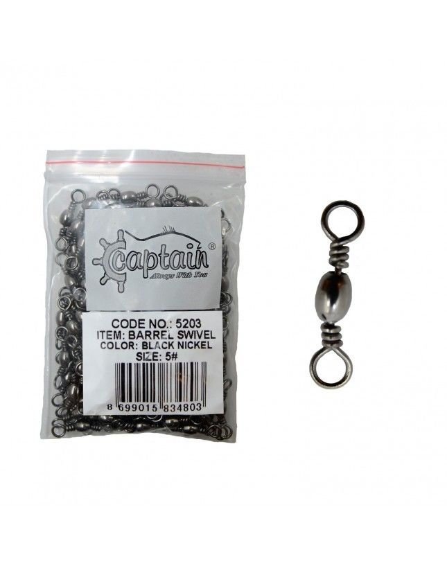 Captain 5203 Fırdöndü 144'lü Paket Black Nikel