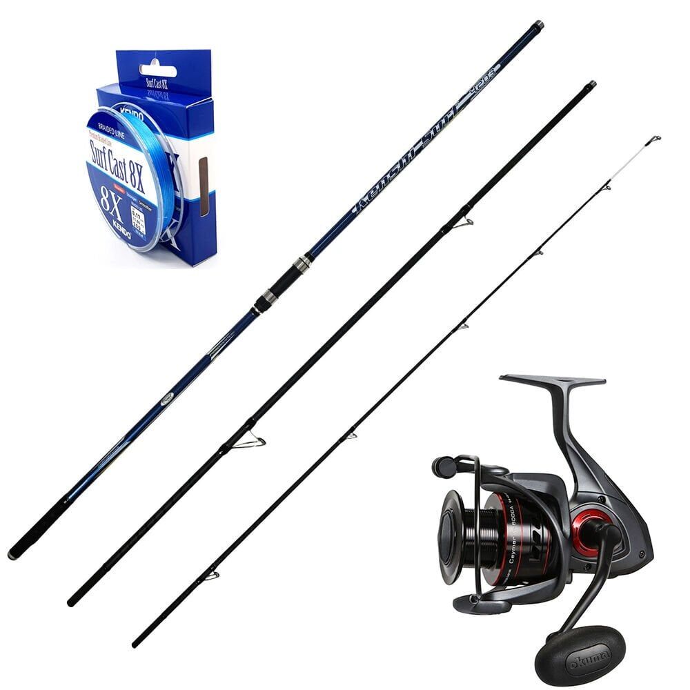 Okuma Ceymar 8000 - Kendo Kenshi 420cm 120-260gr Surf Olta Seti