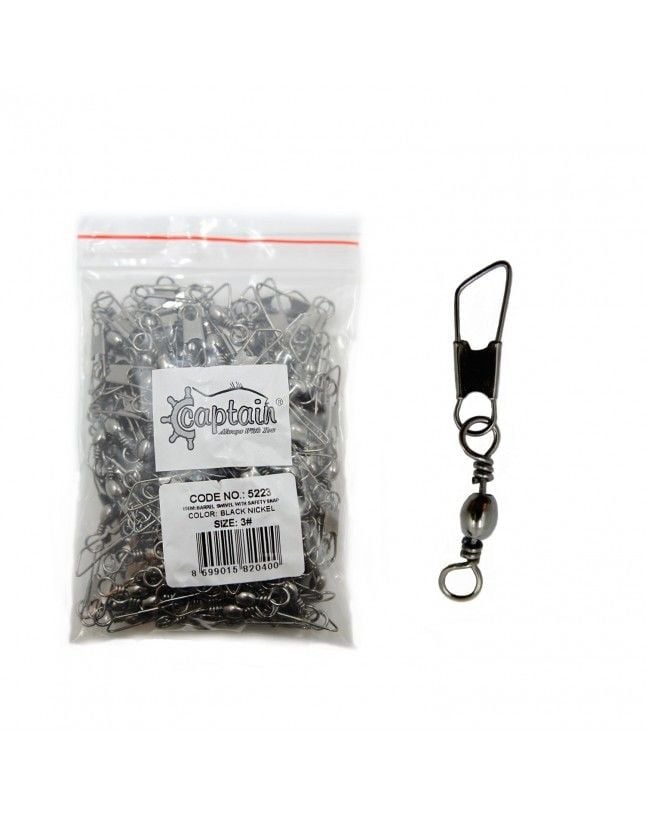 Captain 5223 Klips 144'lü Paket Black Nikel