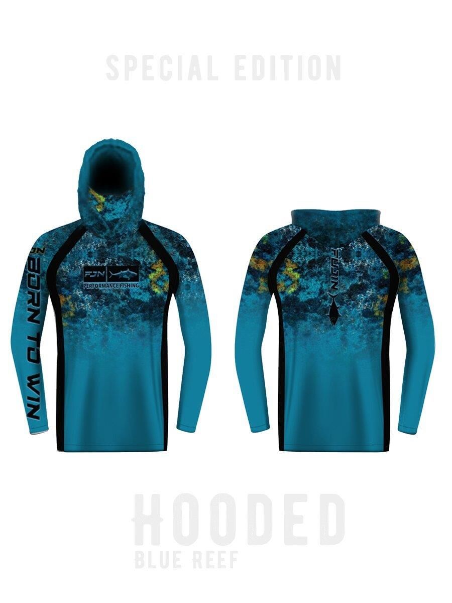 Fujin Performance Hooded Kapüşonlu ve Boyunluklu Blue Reef