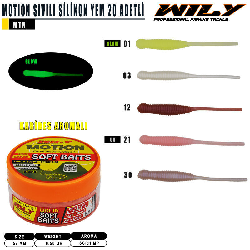 Wily Motion Sıvılı 52 mm 15 Adetli