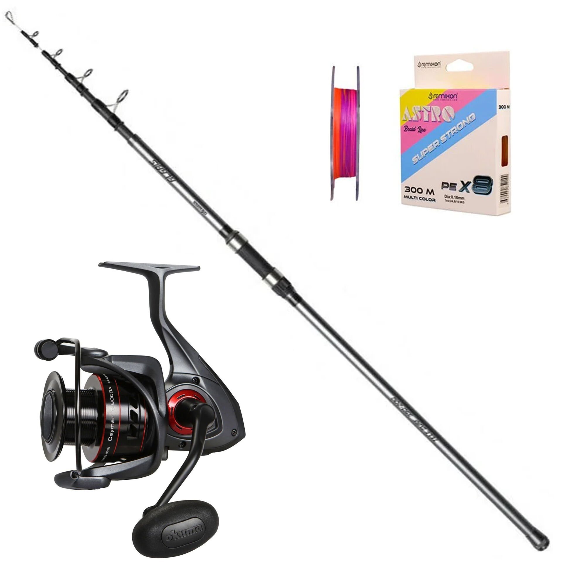 Okuma Ceymar 8000 - Okuma Alaris 420cm Surf Olta Seti