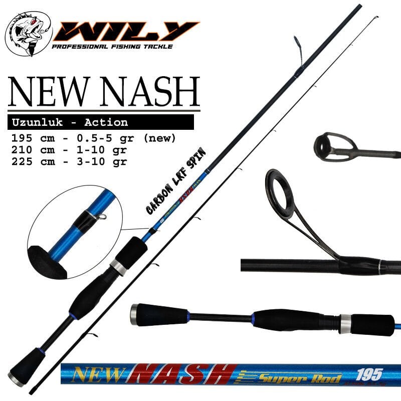 Wily New Nash 195 cm Lrf Kamışı 0.5-5 gr