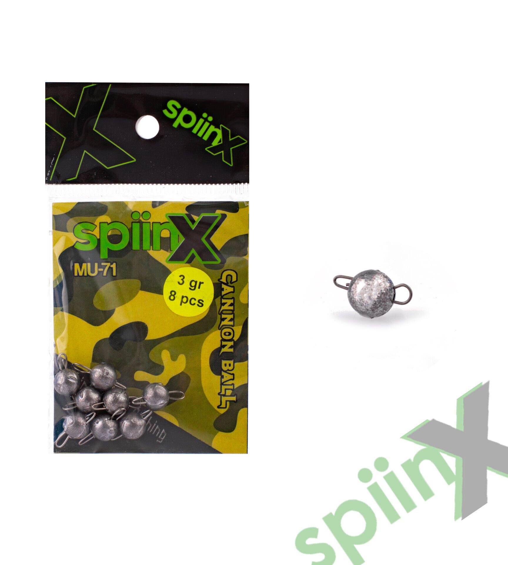 SPIINX CANNON BALL JIGHEAD HAM İĞNESİZ 3G 8P