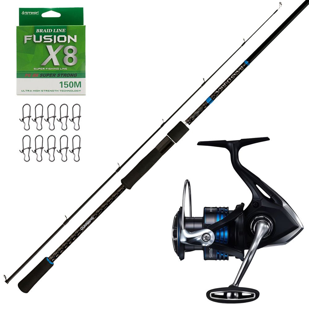 Shimano Bassterra 274 Cm 7-30gr - Shimano Nexave 3000HG Spin Olta Seti