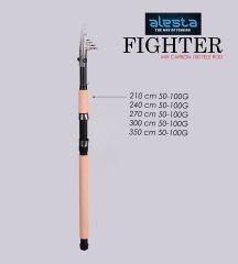 FIGHTER 100 X5000 TELE 210 CM 50-100G MIX KARBON