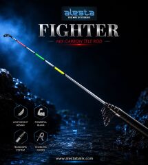 FIGHTER 100 X5000 TELE 240 CM 50-100G MIX KARBON