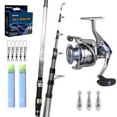 Okuma Safina Pro 6000 - Okuma Wave Power  390 cm Surf Olta Seti