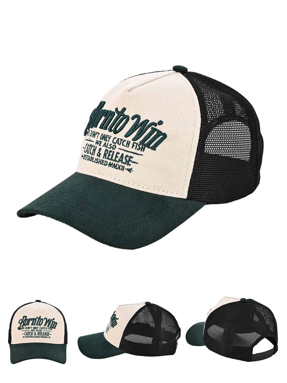 Fujin BTW Trucker Şapka Beige Green