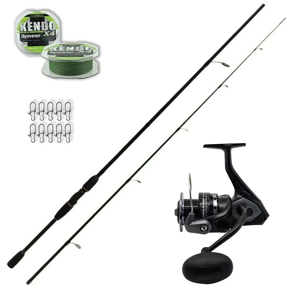 Okuma Wave Power 4000 - Remixon Double Black 270cm Spin Olta Seti
