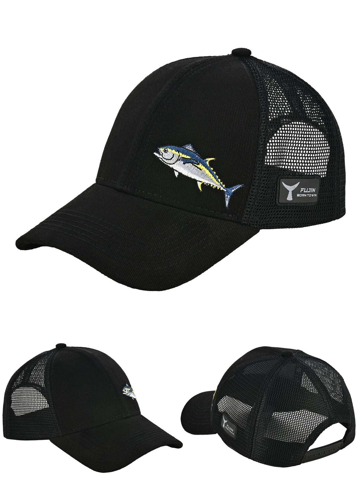 Fujin Pro Angler Black Tuna Şapka