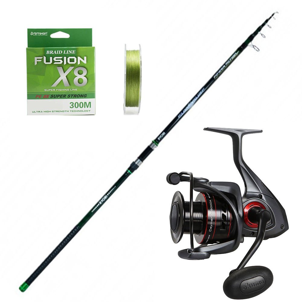 Okuma Ceymar 8000 - Ryobi Fukui 425cm 100-250gr Surf Olta Seti