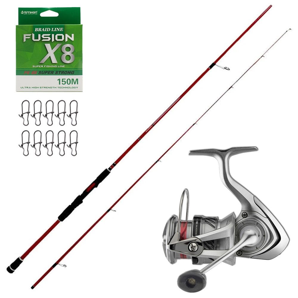 Okuma Red Spin 279cm 10-40gr - Daiwa Crossfire LT 20 3000 Spin Olta Seti