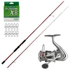 Okuma Red Spin 279cm 10-40gr - Daiwa Crossfire LT 20 3000 Spin Olta Seti