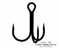 2211 FUDO TREBLE RT-41 #4 BLACK NIKEL 5P