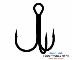 2211 FUDO TREBLE RT-41 #4 BLACK NIKEL 5P