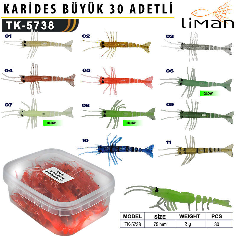 Liman Karides Silikon Büyük 30 adetli