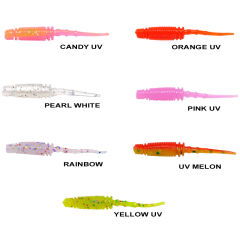 Ryuji Rock Worm 4cm Kokulu Silikon Yem (12 adet)