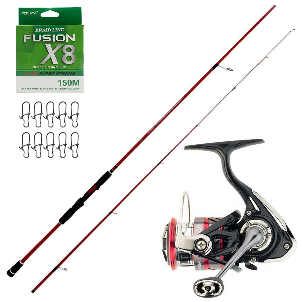 Okuma Red Spin 259cm 8-35gr - Daiwa Ninja 18LT 4000 Spin Olta Seti