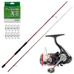 Okuma Red Spin 259cm 8-35gr - Daiwa Ninja 18LT 4000 Spin Olta Seti