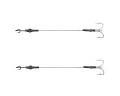 Balzer 13936 Silikon Yemler İçin Çelik Telli Rigs 2'li Paket