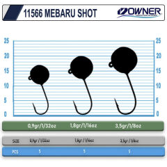 Cultiva 11566 Mebaru Shot Glow Lrf Jighead