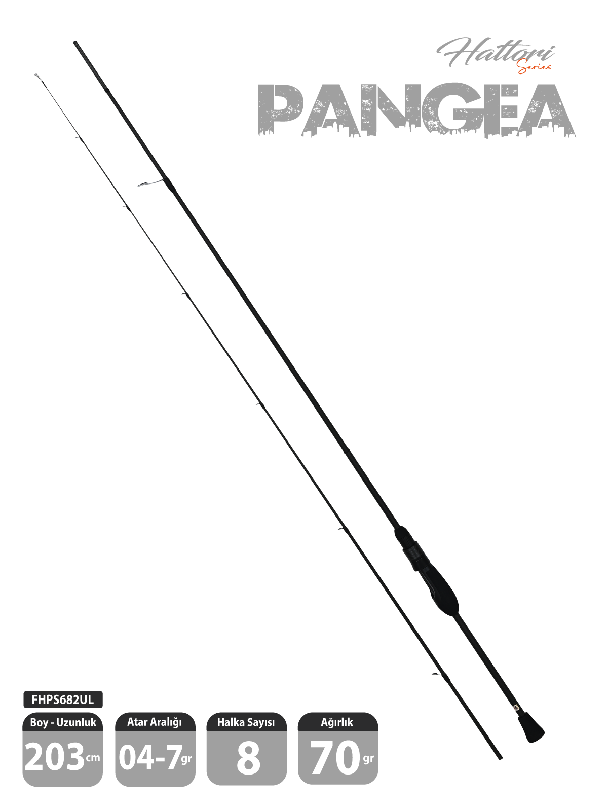 Fujin Hattori Pangea 203cm 04-7gr LRF Kamışı 682UL