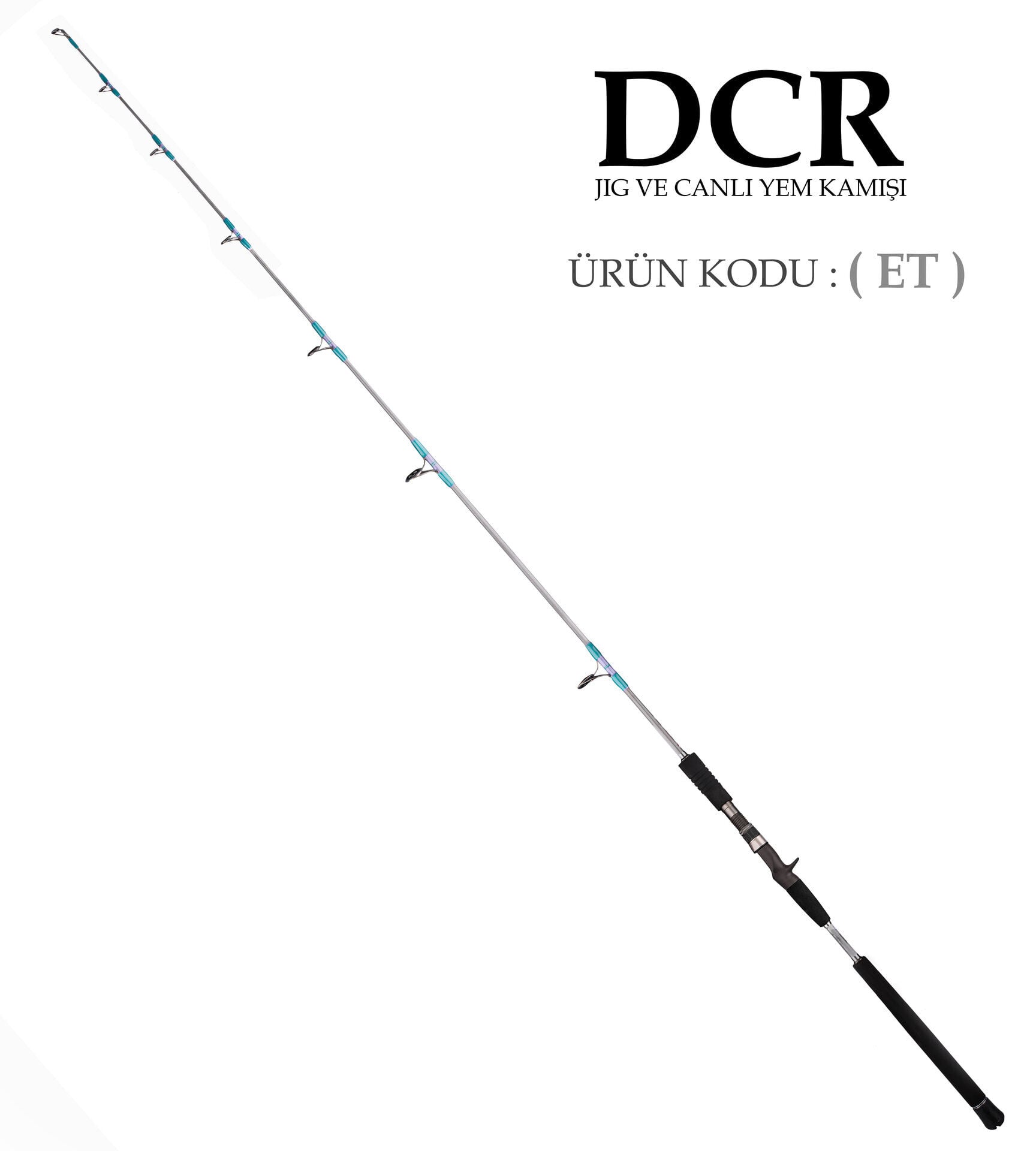 DCR HİLAL TETİKLİ JIG VE CANLI YEM KAMIŞI 185 CM 100-300 GRİ