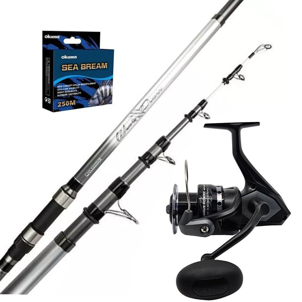 Okuma Wave Power 8000 - Okuma Wave Power 390cm Surf Olta Seti