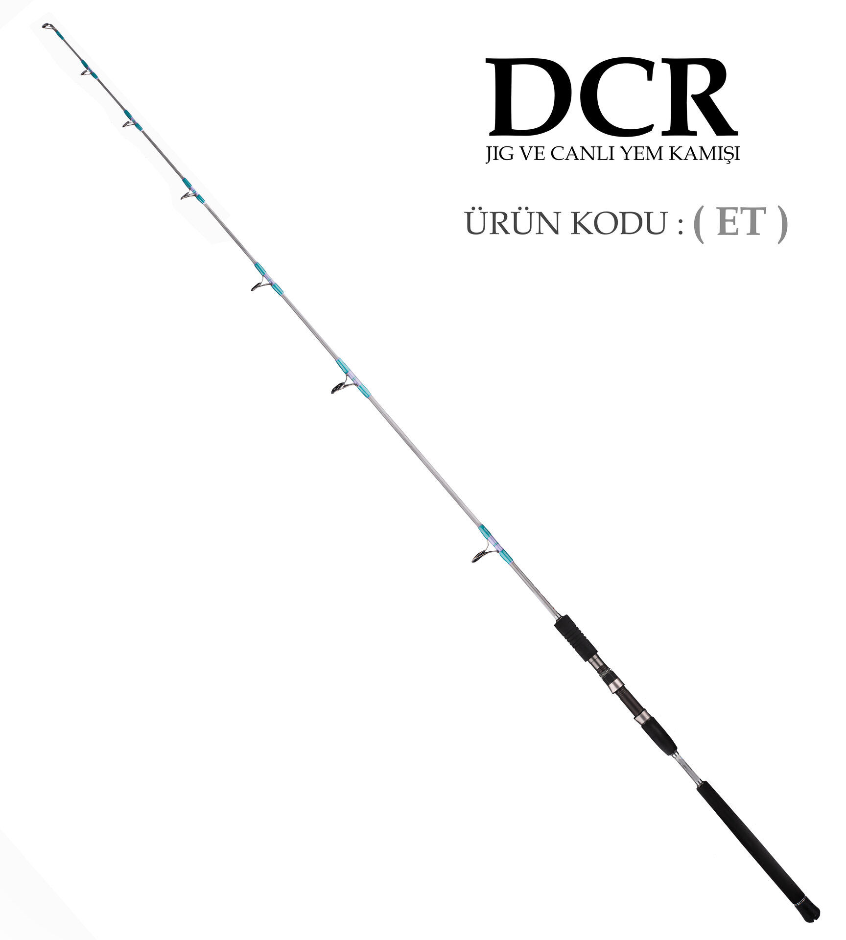 DCR HİLAL JIG VE CANLI YEM KAMIŞI 185 CM 100-300 GRİ