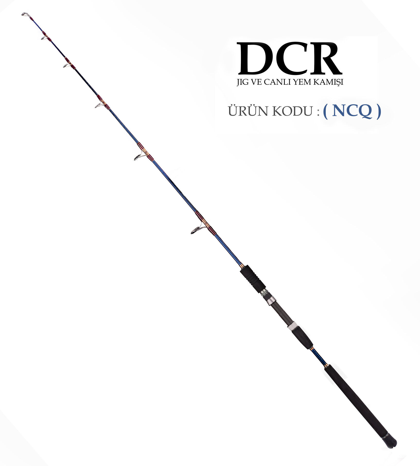 DCR HİLAL JIG VE CANLI YEM KAMIŞI 185 CM 100-300 LACİVERT