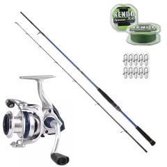 Daiwa Samurai 270cm 10-35gr - Okuma Aria 4000 Spin Olta Seti