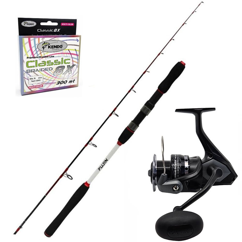 Okuma Wave Power 8000 - Fujin Deepking 180cm Tekne Olta Seti