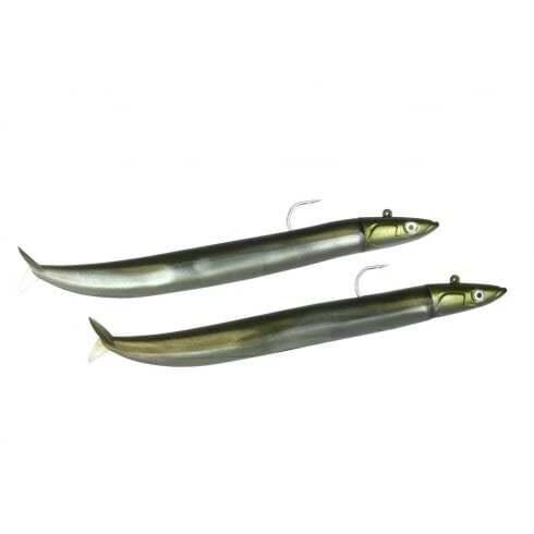 Crazy Sandeel CSE150/CSE802 2x Combo Off Shore 20gr Kaki 15cm Silikon Yem