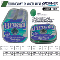 Owner 56013 Broad 100m Natural Clear Misina 10 Adetli