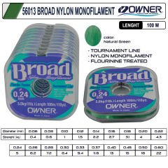 Owner 56013 Broad 100m Natural Clear Misina 10 Adetli