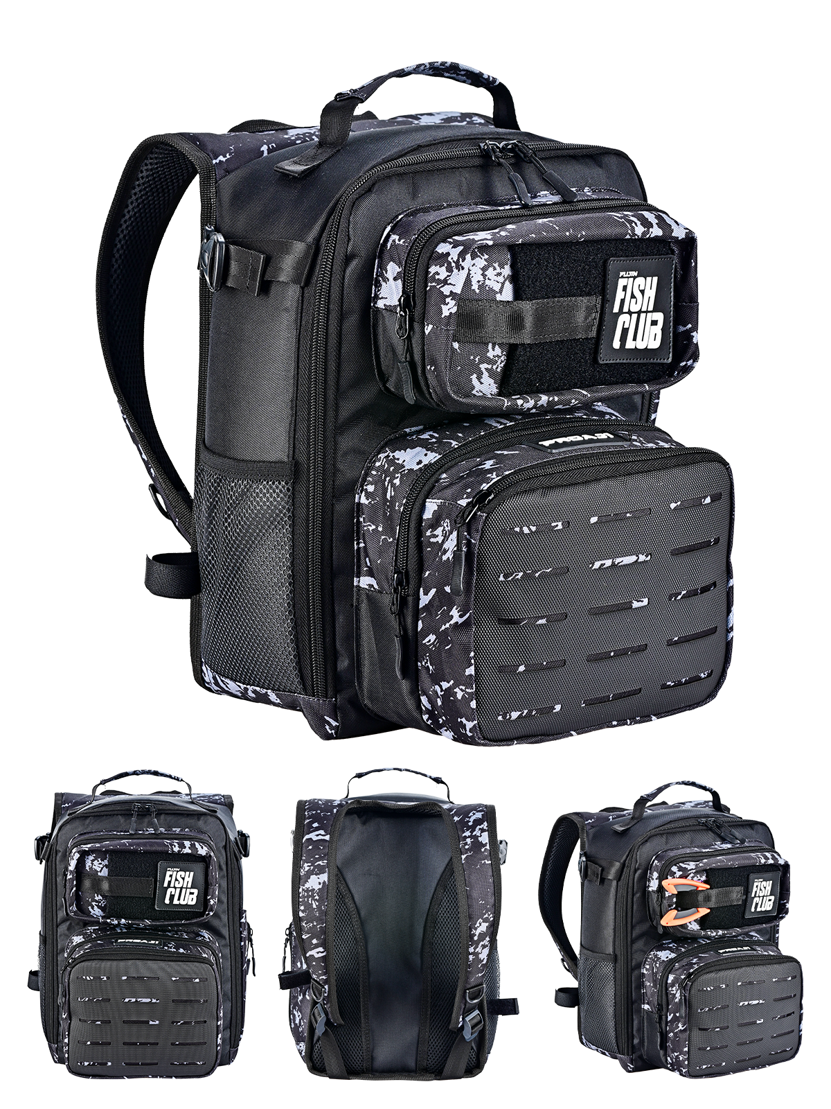 Fujin ProAji Back Pack Black Camo Balıkçı Sırt Çantası