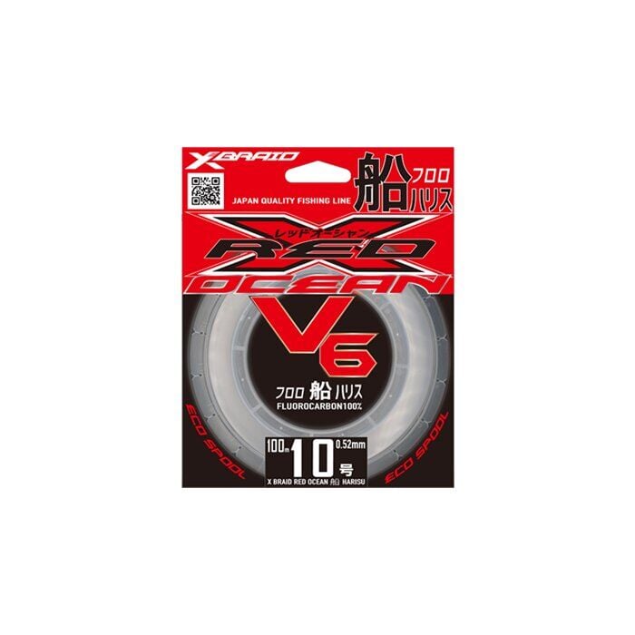 YGK X059 RED OCEAN V6 FC 100M 0.37-9.1KG