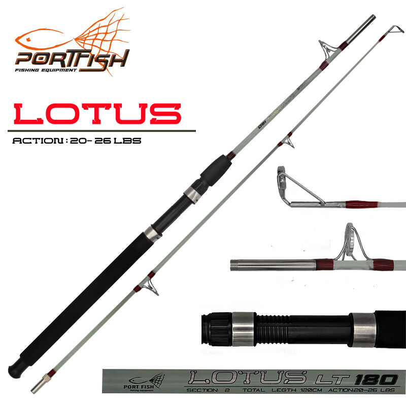 Portfish Lotus 150 cm Metal Halkalı Tekne Kamışı 20- 26 lbs