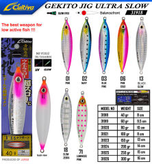 Cultiva 31918 Gekito Jig Ultra Slow 40g 8.0cm