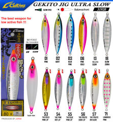 Cultiva 31920 Gekito Jig Ultra Slow 80g 10.0cm