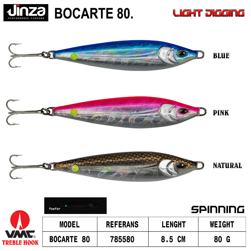 Jinza Bocarte 85mm Light Jig 80 gr