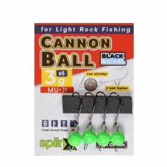 SPIINX CANNON BALL JIGHEAD UV YEŞİL 5G #8 4P
