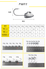 Ecooda Triangular Jighead Owner Hook #8