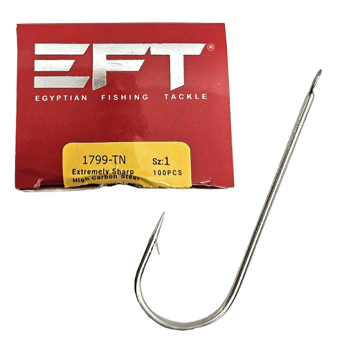 EFT Hook 1799 Beyaz Düz İğne 100 Adet