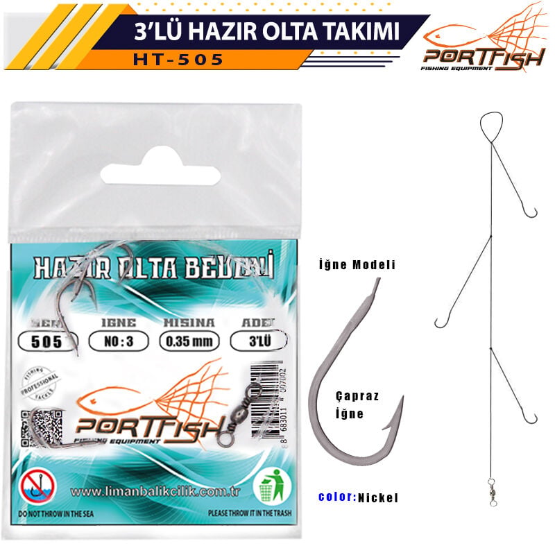 Liman 505 Üçlü Hazır Yemli Hırsız Takım 100 Adetli