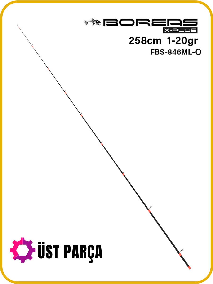 Fujin Boreas 258cm 1-20gr Orange Üst Parça